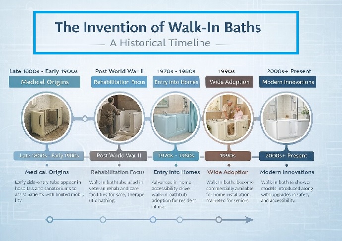 When and Where Walk-In Baths Were Invented: A Practical History