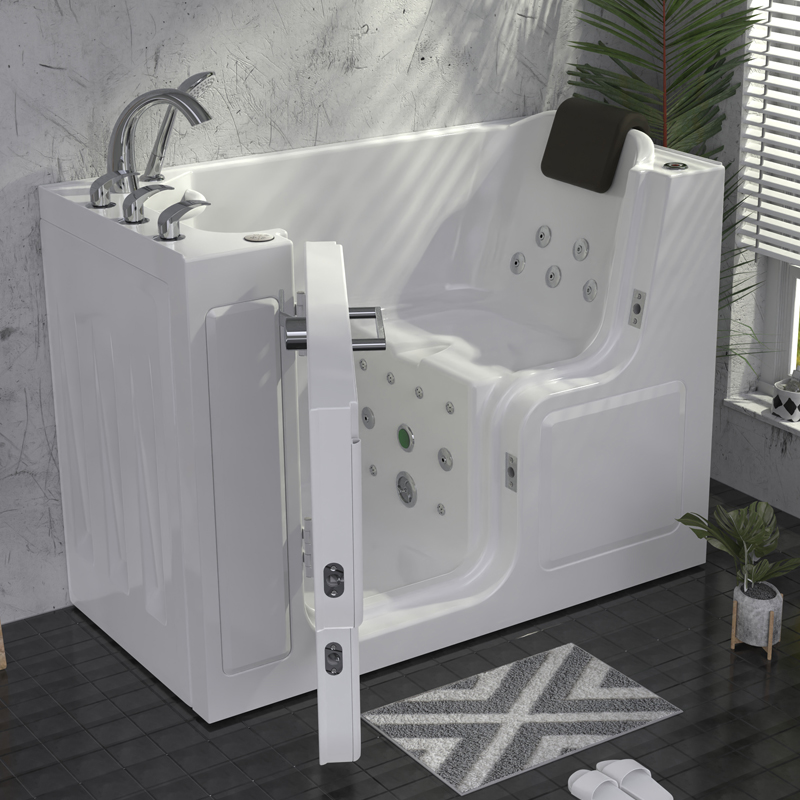 मॉन्टेरोसा 1366 डीलक्स टेम्परेचर स्पा - तापमान नियंत्रण के साथ वॉक-इन बाथ शॉवर