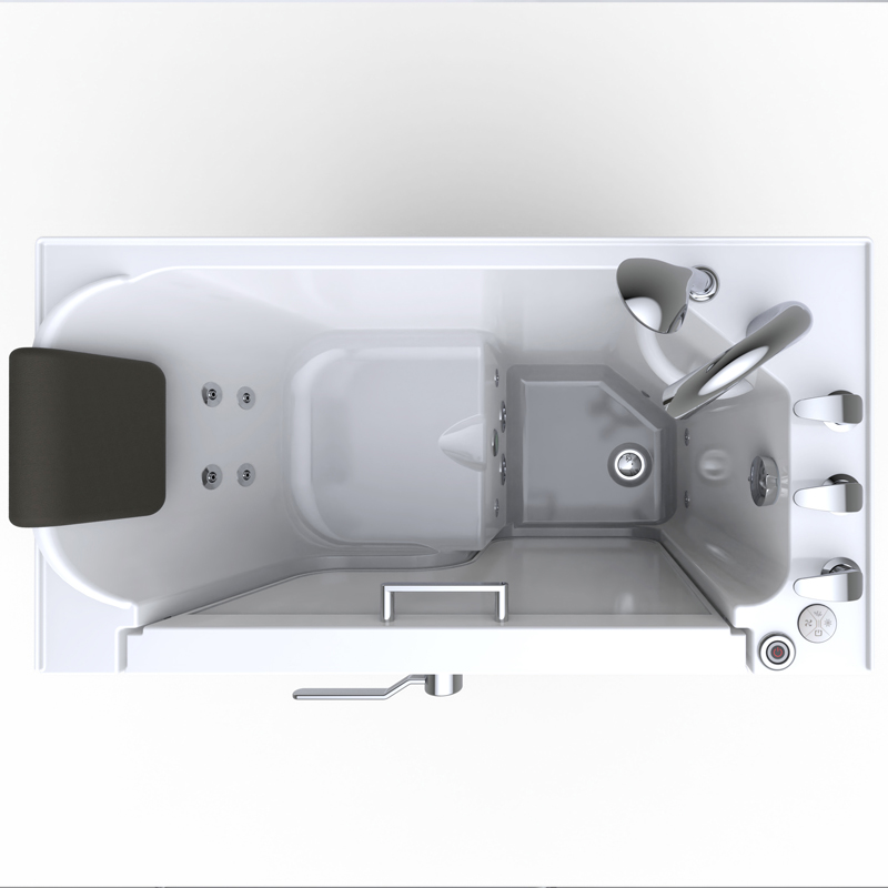 Cervino 1263 Deluxe Microbubbles - Intelligent Walk In Tub With Microbubble Technology