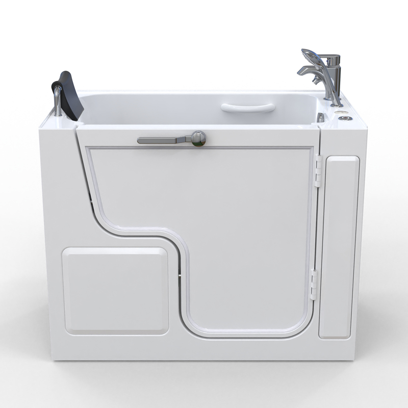 Moena 1271 Deluxe Temperature Walk In Bath For Seniors with water jets, air jets and temperature control