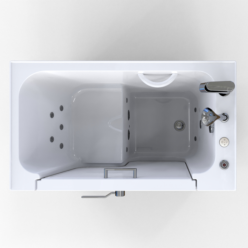 Cortina 1375 Deluxe Microbubbles - Extra Tall Walk-In Bathtub with Microubbles