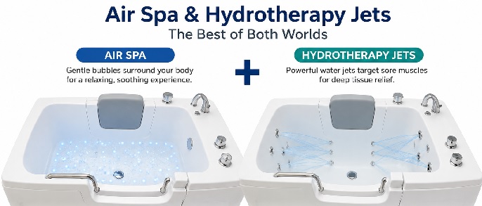 The Difference Between Air Spa and Hydrotherapy Jets: Which Is Right for You?