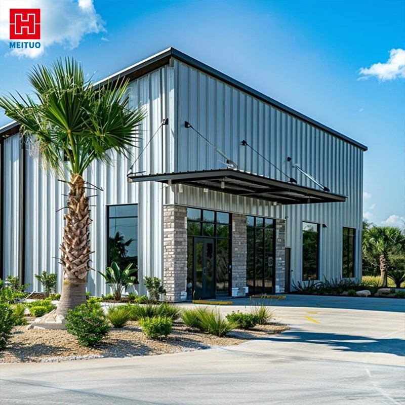 Steel commercial building