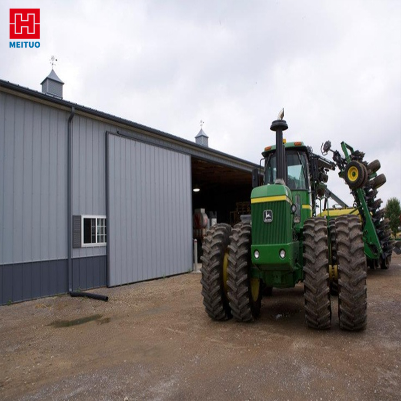 metal frame structure of agricultural building
