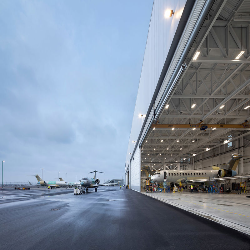 Estrutura de aço para hangar de aviões