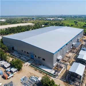 Heavy Duty Industrial Storage Shed with Steel Mezzanine for Manufacturing Plants