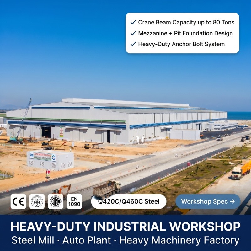 50 Ton Crane Steel Workshop