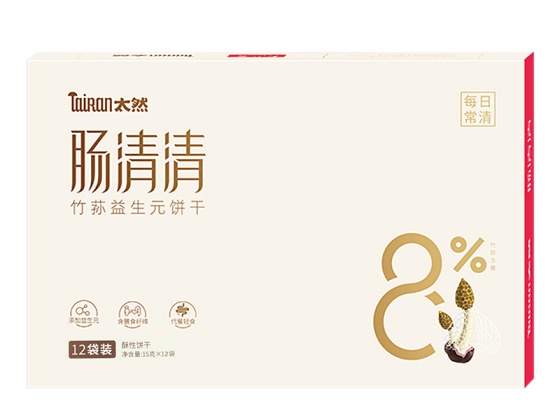 Bamboo fungus prebiotic biscuits