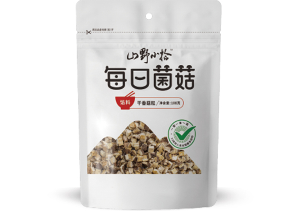Gránulos de hongo shiitake seco