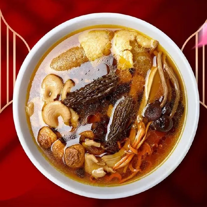 Sopa de fungo trombeta