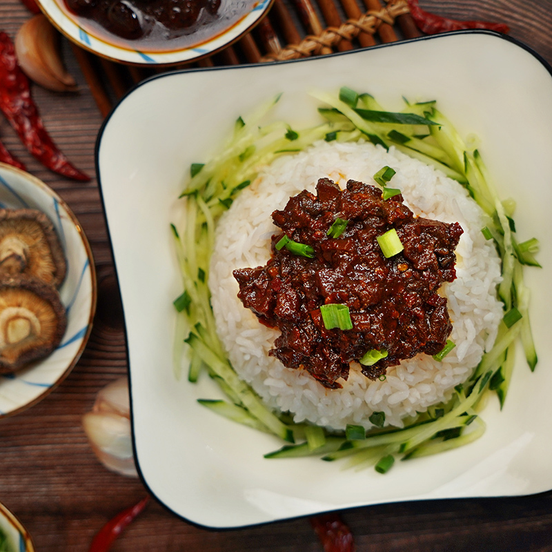 Spicy Shiitake Mushroom and Beef Paste