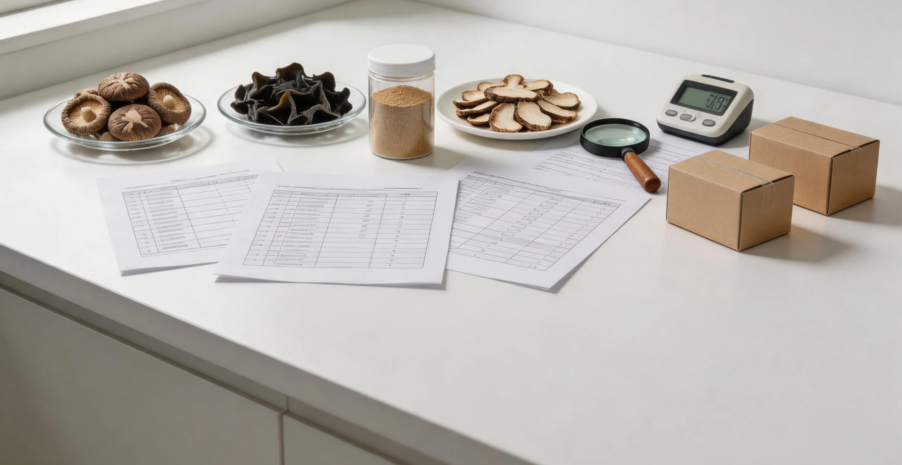 evaluate mushroom product quality​