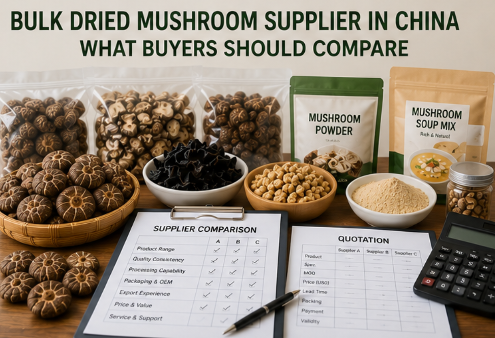dried mushroom supplier China