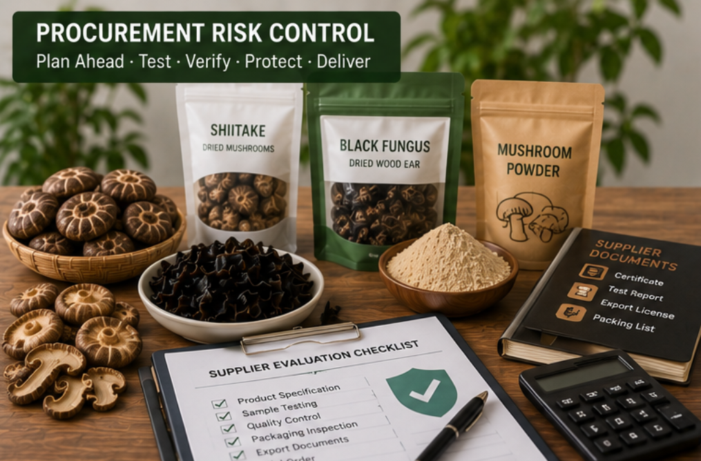mushroom procurement risk