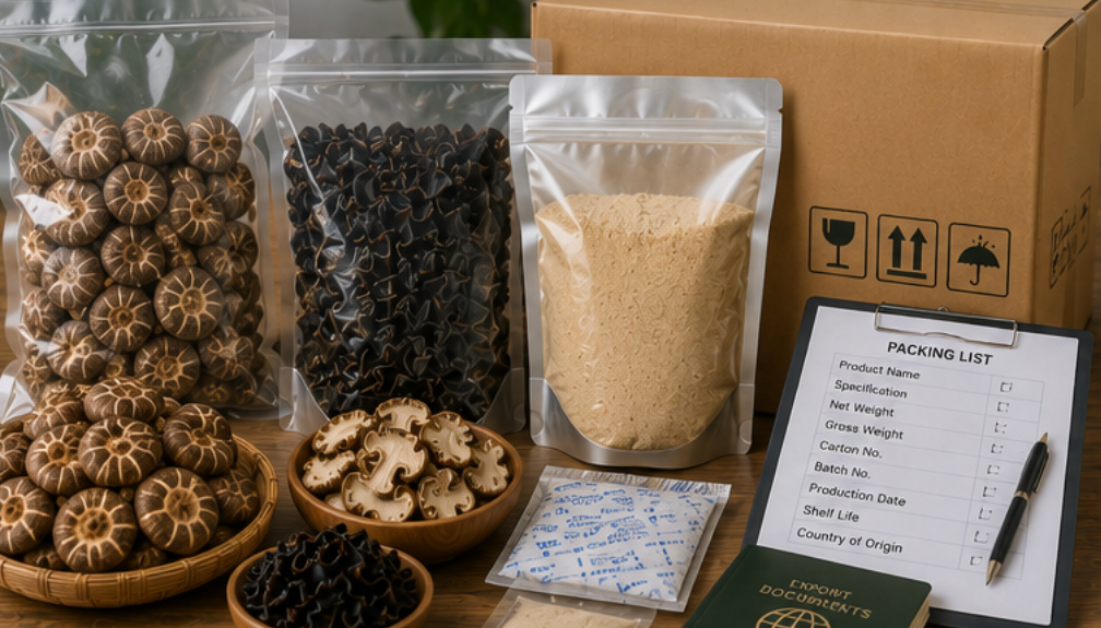 dried mushroom export packaging