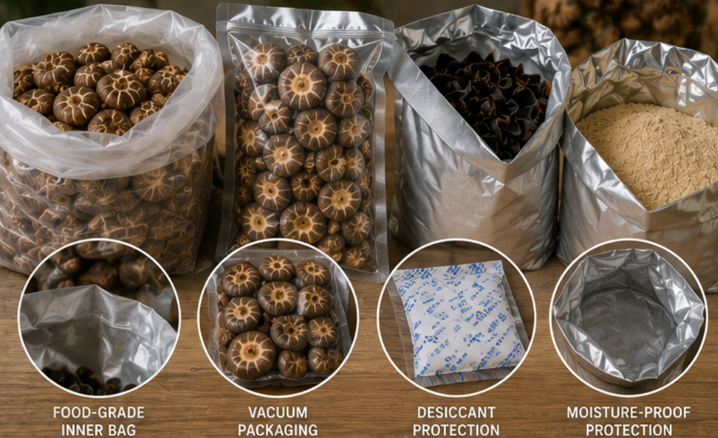 dried mushroom packaging supplier