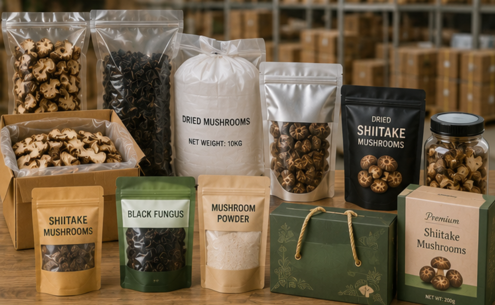dried mushroom export packaging