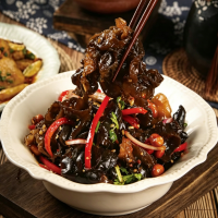 Cold Black Fungus Sauce 210g Seven Sachet Ready to Use Mushroom Sauce