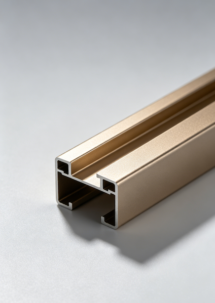 Anodized Champagne Aluminum Profile Anodized Champagne Aluminum Profile