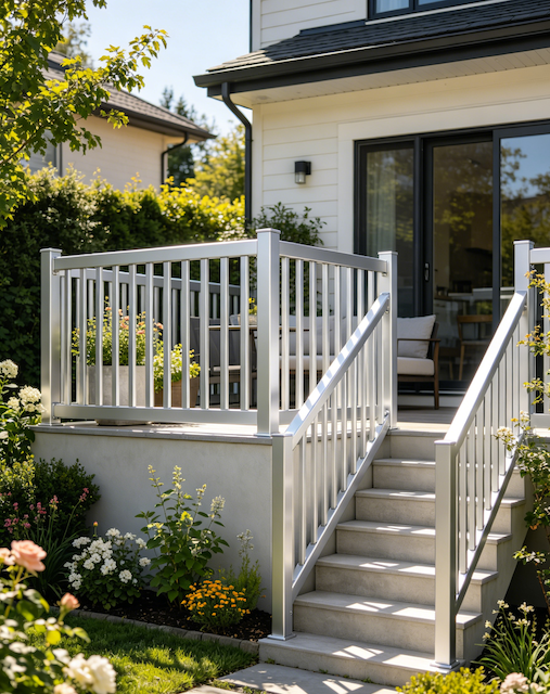 Outdoor Aluminum Fence Balustrade For Balcony Garden Staircase