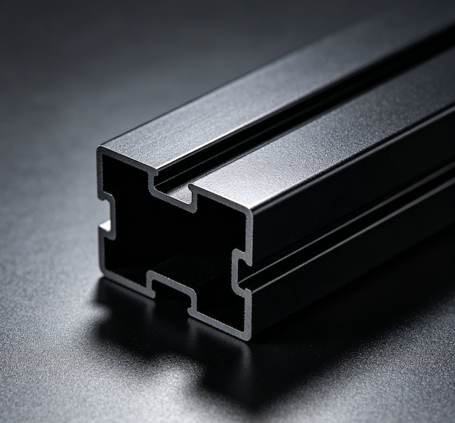 Powder Coating Black Aluminum Profile Powder Coating Black Aluminum Profile