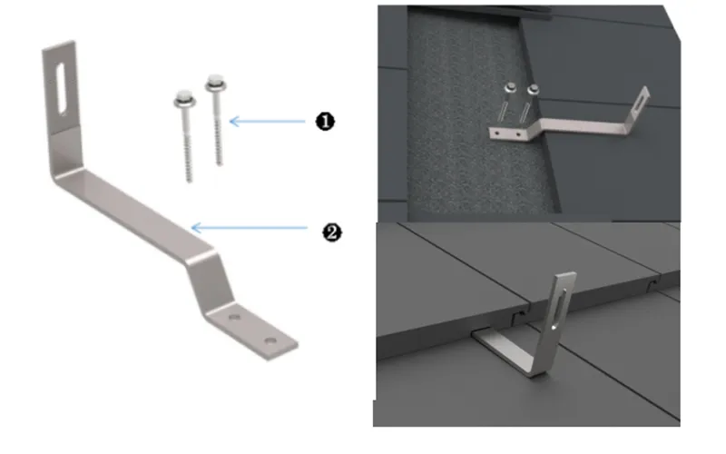 Roof Tile Hooks and Solar Roof Rails for Solar Panel Roof Racking System