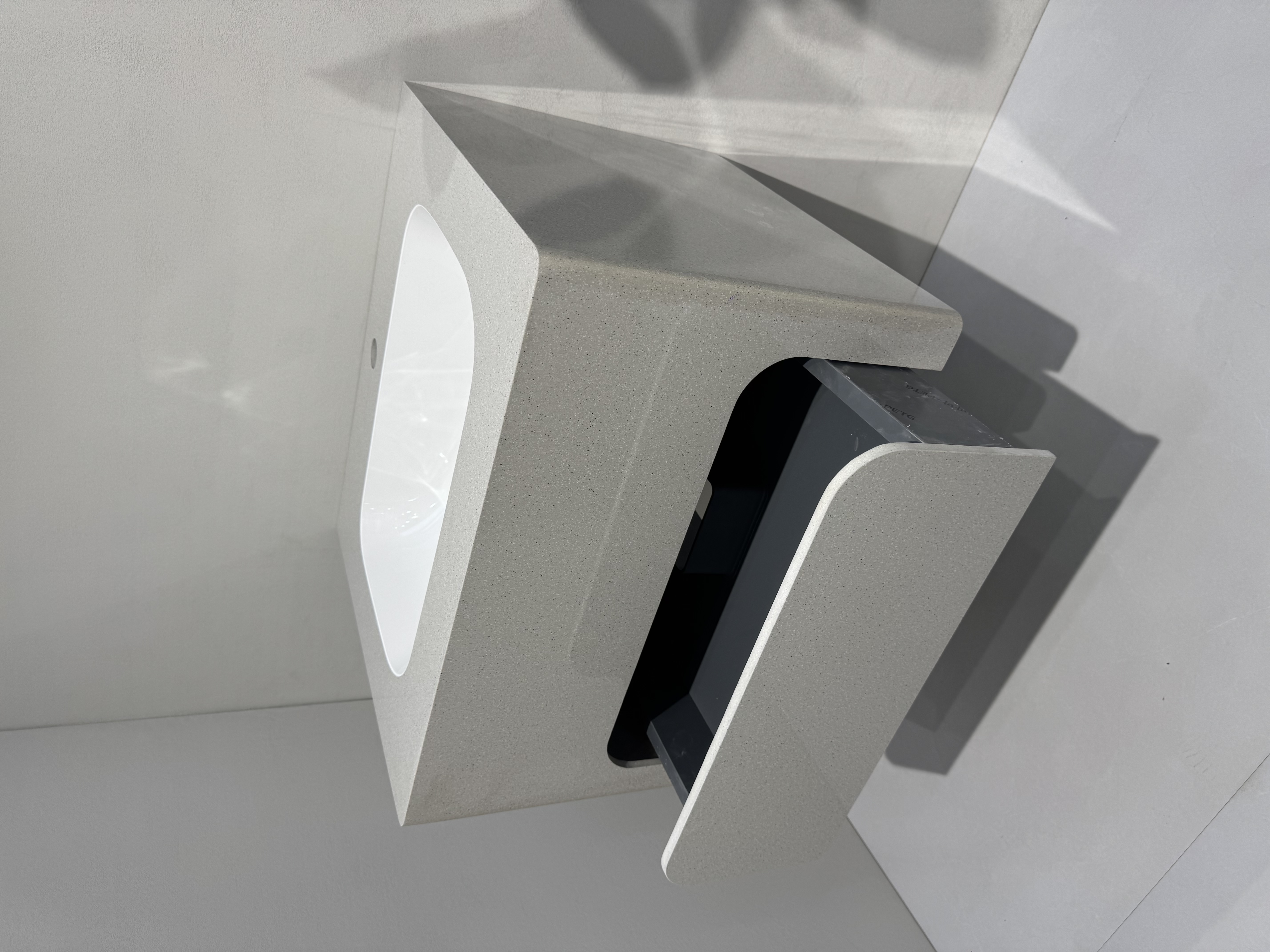 BathMoo's New Launch Product - Sintered Stone Bathroom Vanity With Round-Edge and Big Drawer