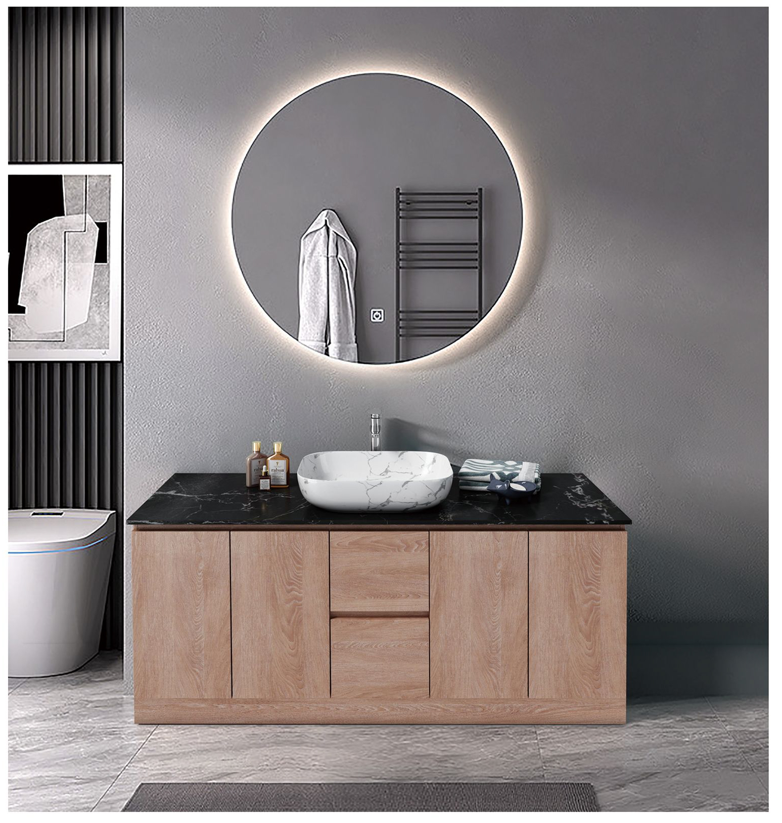 PVC Baking Painting Bathroom Vanity: Raw Materials, Advantages, and Why Choose BathMoo