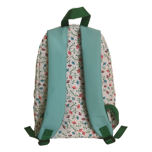 Mochila escolar clásica con estampado de flores para niña