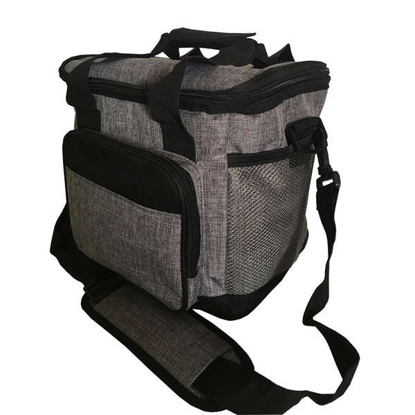 Bolsa térmica portátil con capacidad para 12 latas y correa para el hombro