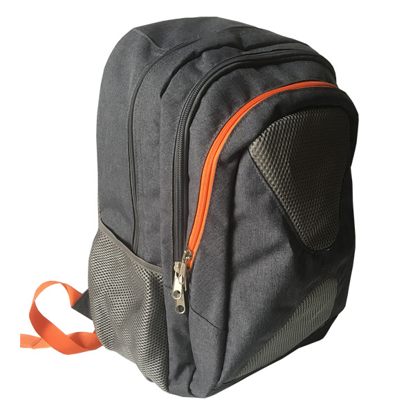 Mochila gris para estudiantes de secundaria