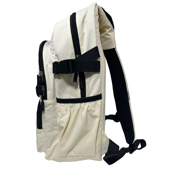 Mochila escolar Campus en color blanco roto