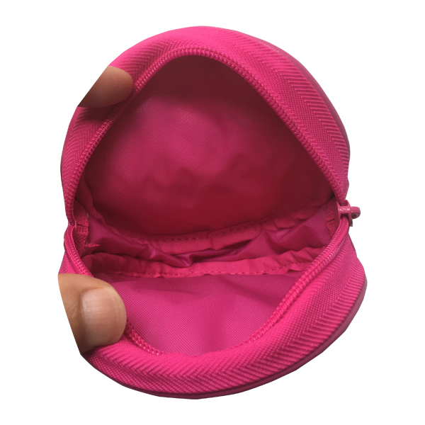 Bonita bolsa de cosméticos redonda, monedero y bolsa para accesorios.