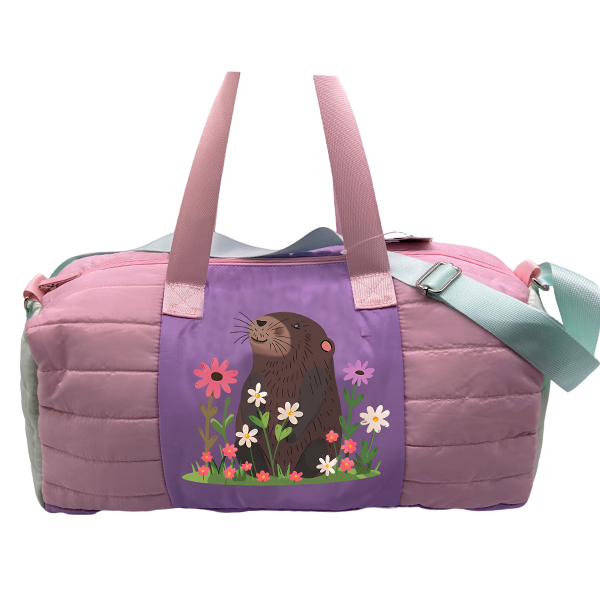 Lindo bolso de fin de semana para niña, bolso de mano, bolso de lona