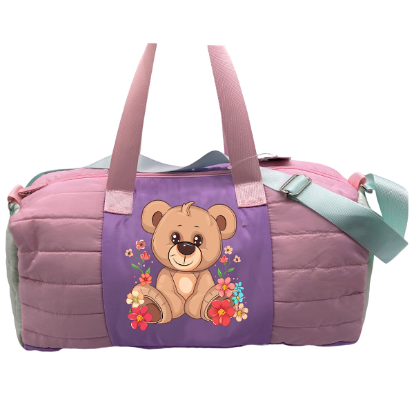 Lindo bolso de fin de semana para niña, bolso de mano, bolso de lona