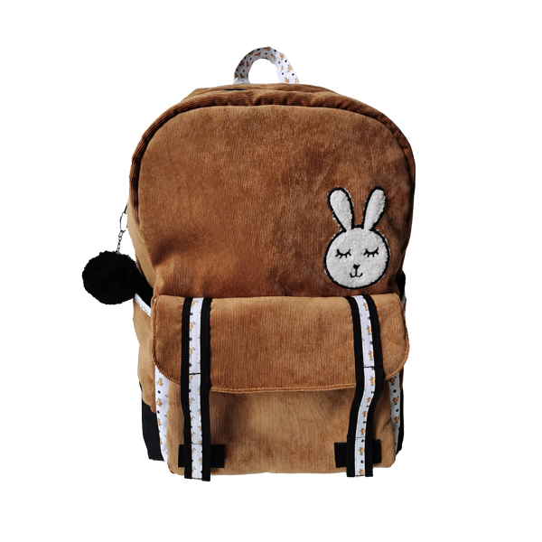 Super kid bag, Mini school backpack with corduroy, mochila