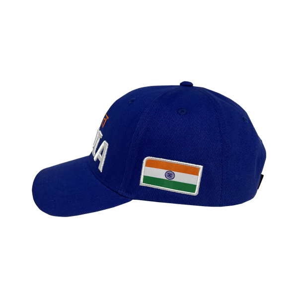 Gorras de 6 paneles de la Copa Asiática; gorra curva de India con tela de sarga de algodón