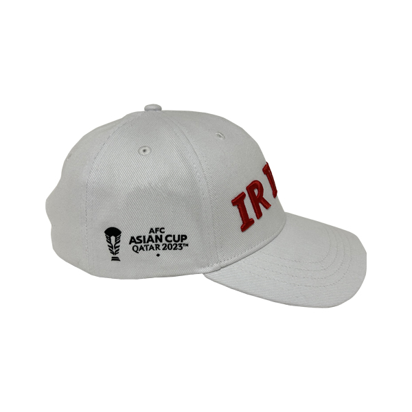 Gorra de 6 paneles de la Copa Asiática; gorra curva iraní con tejido de algodón de sarga