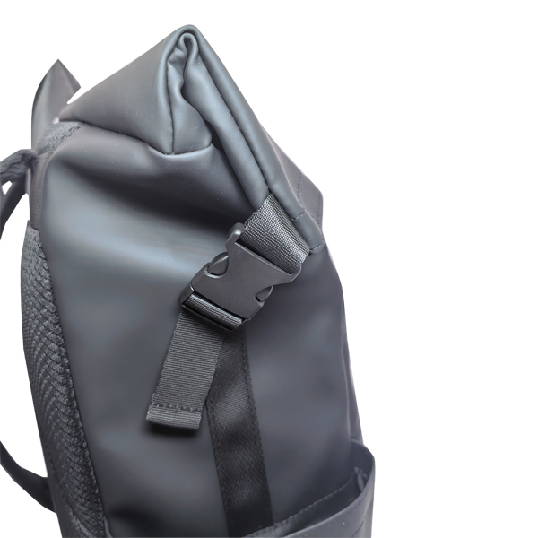 Mochila de piel sintética mate, funda para portátil