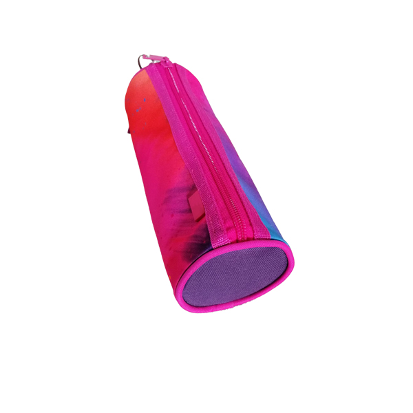 round shape pencil case; zipper pencil pouch