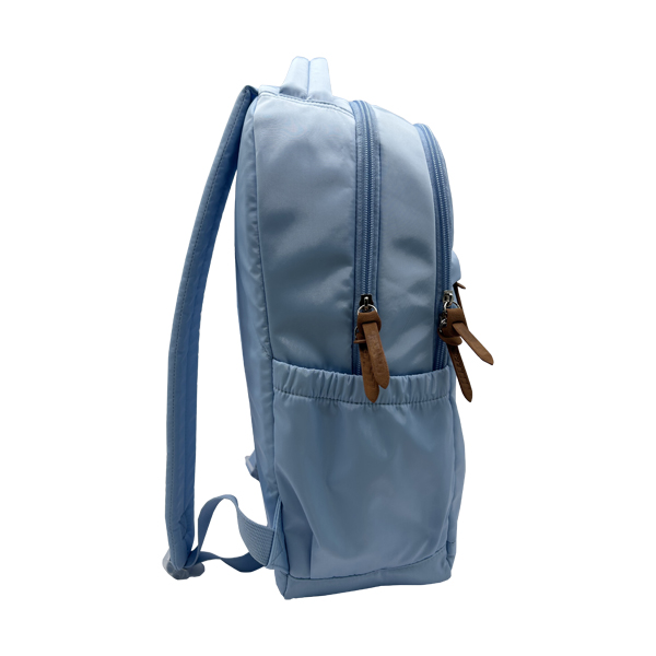 Imitation memory fabric school backpack; school bag with pencil case, rucksack