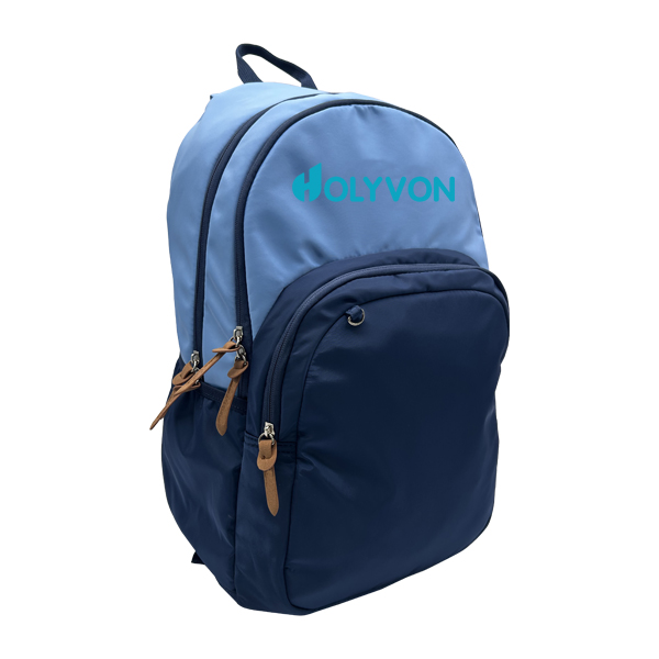 Talson fabric contrast blue color backpack; school bag; Daypack