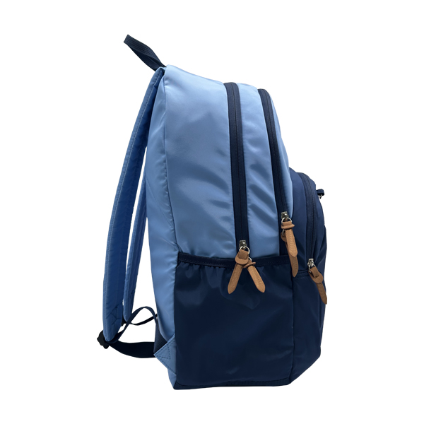 Talson fabric contrast blue color backpack; school bag; Daypack