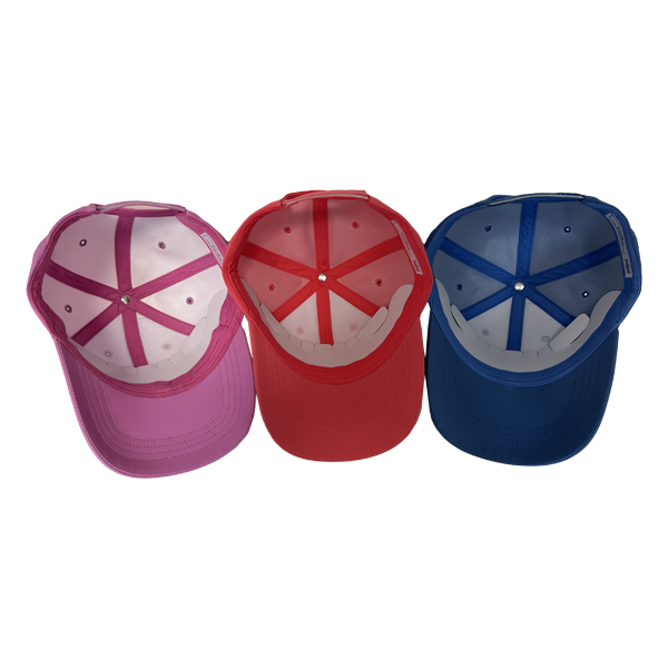 Gorra de béisbol de 6 paneles con parche de PU en forma de corazón; gorra de béisbol femenina