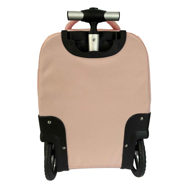 Bolsa de carrito vertical con rueda grande, bolsa de carrito escolar