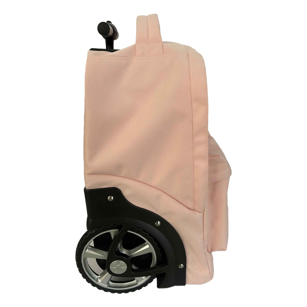 Bolsa de carrito vertical con rueda grande, bolsa de carrito escolar