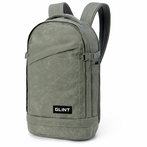 Waxed Canvas Laptop Backpack；Urban backpack for women
