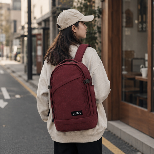 Waxed Canvas Laptop Backpack；Urban backpack for women