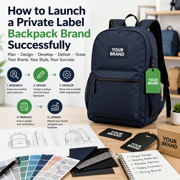 How to Launch a Private Label Backpack Brand Successfully