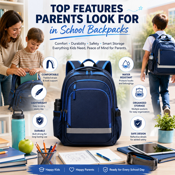 Top Features Parents Look for in School Backpacks